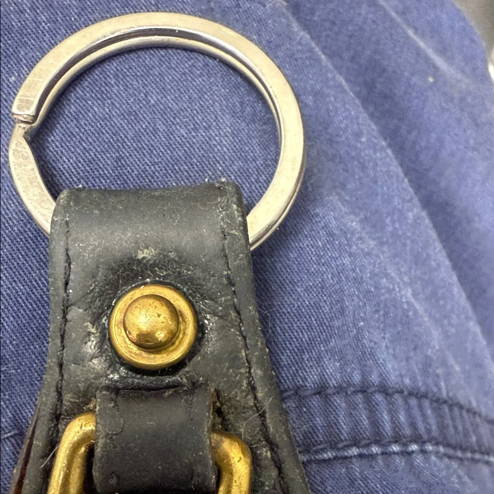 Rare Vintage Dooney & Bourke Black and Gold Key Holder